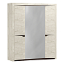 Шкаф для одежды 33.01 Лючия (4-х дв.) бетон пайн белый/венге/белый/ДВПО белый/зеркало