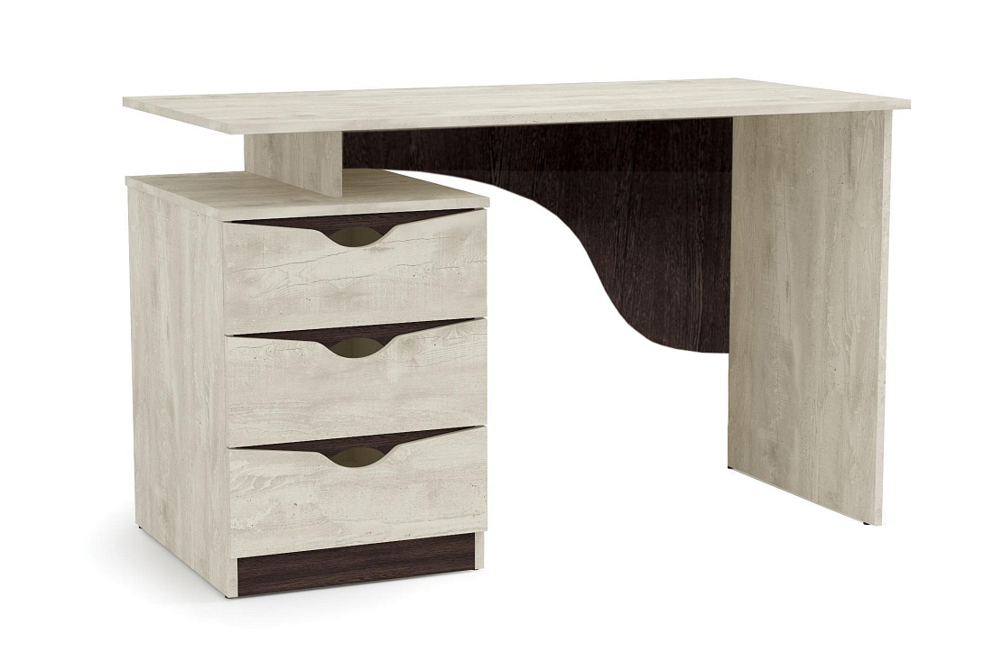 Стол письменный 33.23 Лючия Бетон пайн белый/венге