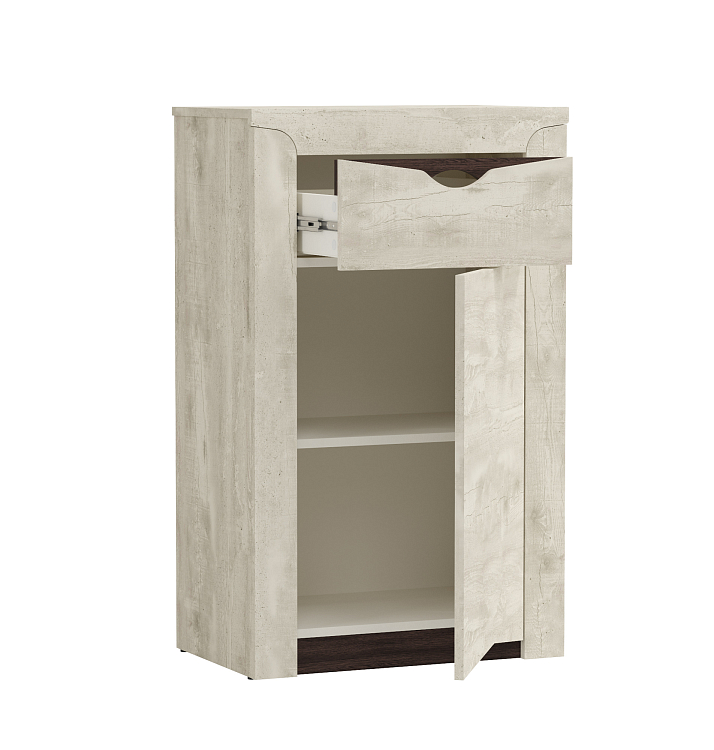 Тумба 33.20 Лючия Бетон пайн белый/венге/белый